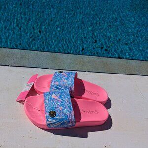 Lilly Pulitzer Cabana Slides Sandals New with Tags Size 7